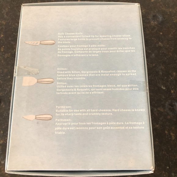 Brilliant 3 piece Stainless Steel Cheese Knives - Picture 2 of 2